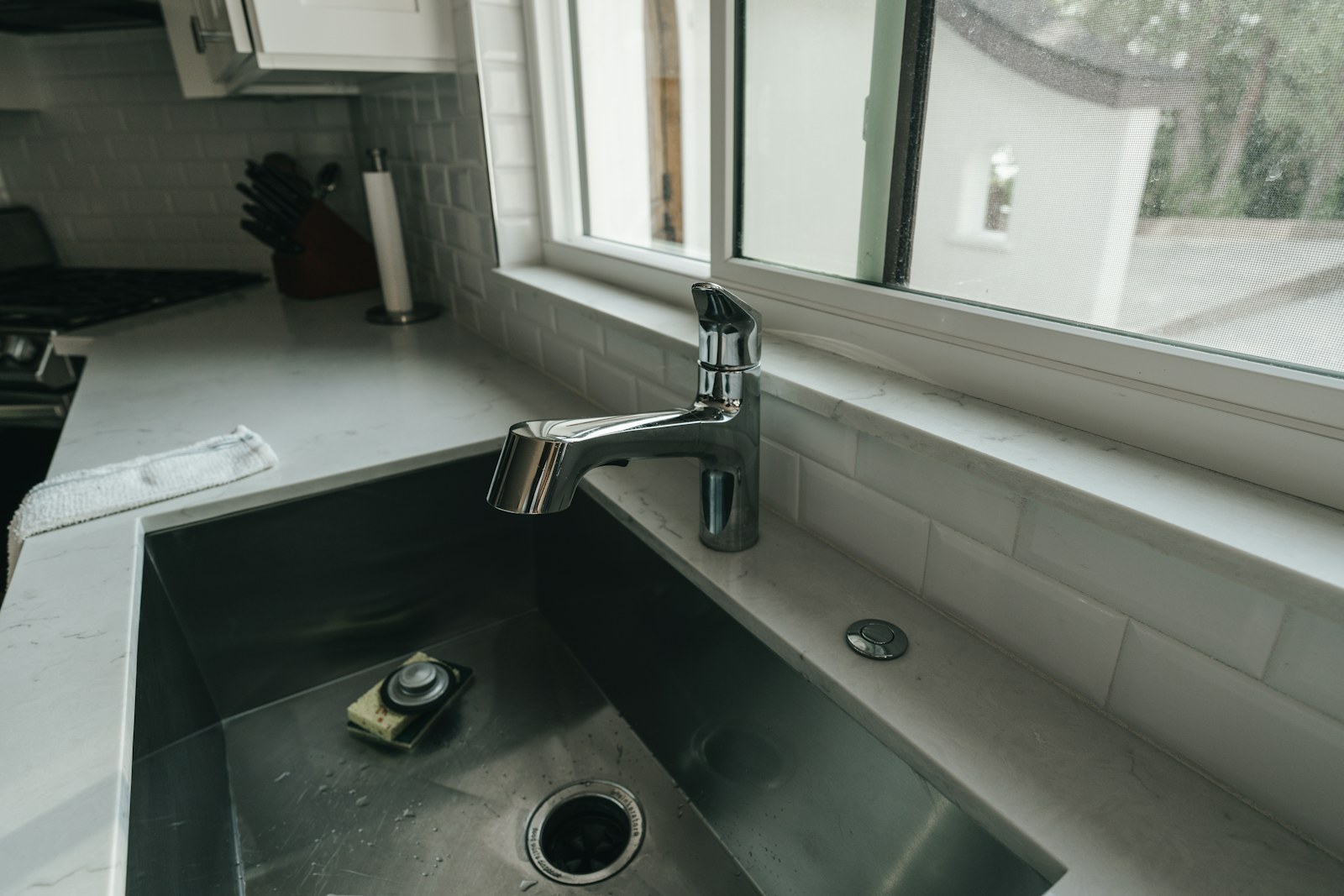 Bathroom sink and faucet